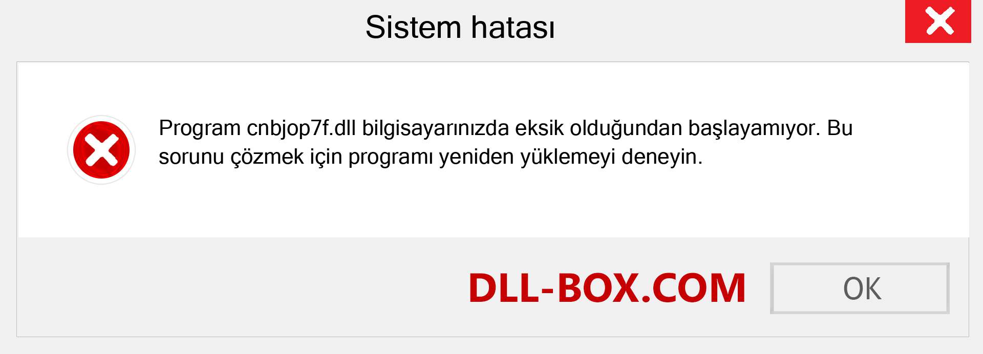 cnbjop7f.dll dosyası eksik mi? Windows 7, 8, 10 için İndirin - Windows'ta cnbjop7f dll Eksik Hatasını Düzeltin, fotoğraflar, resimler